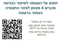 שיפור הכניסה מכביש 4 מצפון לאזור התעשיה הצפוני ברעננה