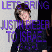 lets bring JUSTIN BIEBER to Israel