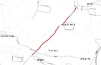 הרחבת כביש 554 והקמת גדר הפרדה בין המסלולים